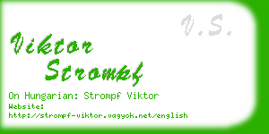 viktor strompf business card